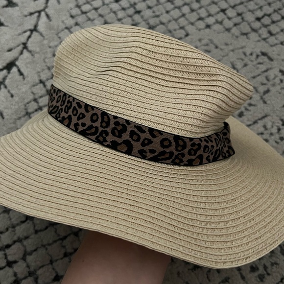 JCrew Sun Hat with Leopard Band - Picture 2 of 6